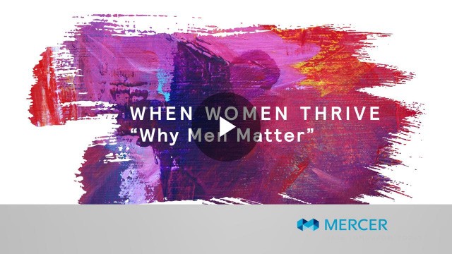 When women thrive "Why Men Matter"